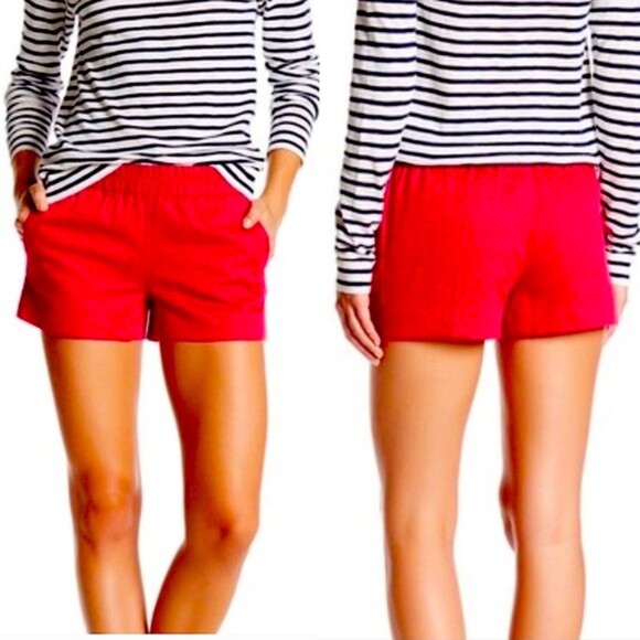 J. Crew Pants - NWT J.Crew Coral‎ Linen Blend Pull-On Side Tie Casual Shorts Size XS